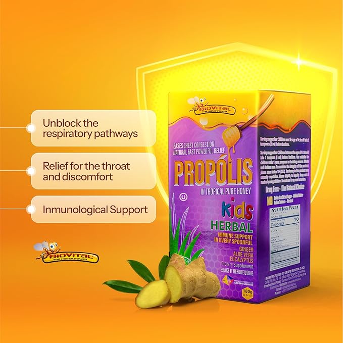 Propóleo Biovital Miel Tropical Pura  Kids x 180g